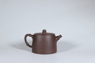 《竹節(jié)漢鐸》宜興紫砂壺民間藝人手工紫泥漢鐸壺茶具泡茶壺  《竹節(jié)漢鐸》宜興紫砂壺民間藝人手工紫泥漢鐸壺茶具泡茶壺