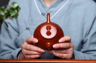 《子冶石瓢》宜興紫砂壺工藝美術師手工茶壺大紅袍石瓢