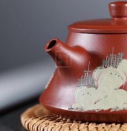 《大口井欄》宜興紫砂茶壺紫砂泡茶壺珍稀大紅袍手工實力派名家泡茶壺
