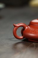 《扁玉》宜興紫砂壺助工純手工制100目朱泥收藏實(shí)用