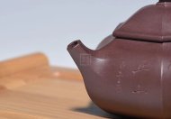 《六方容天》宜興紫砂壺高級工藝美術師手工紫泥竹容天茶壺茶具
