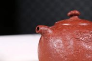 《魚化龍供春》宜興紫砂壺高級工藝美術師手工茶壺茶具大紅袍供春