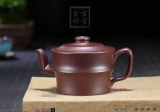 《竹段》宜興紫砂壺工藝美術師手工竹段紫茄泥  《竹段》宜興紫砂壺工藝美術師手工竹段紫茄泥