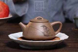 《石瓢》宜興紫砂壺實力派名家原礦石瓢紫砂茶具青段壺  《石瓢》宜興紫砂壺實力派名家原礦石瓢紫砂茶具青段壺