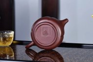 《瓜菱壺》宜興紫砂壺純手工高級工藝美術(shù)師功夫茶壺紫茄泥