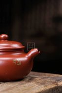《百福仿古》宜興紫砂壺手工助理工藝美術(shù)師大師收藏級茶壺大紅袍