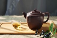 《松風(fēng)煮茗》宜興紫砂壺茶壺高級工藝美術(shù)師手工紫泥
