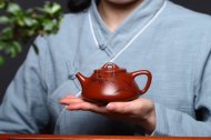 《子冶石瓢》宜興紫砂壺工藝美術師手工茶壺大紅袍石瓢