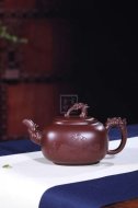 《清心雅逸》宜興紫砂壺工藝美術(shù)師純手工創(chuàng)新壺泡茶壺底槽青茶具