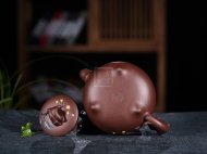 《松竹梅》紫砂壺宜興高級工藝美術(shù)師手工泡茶壺紫泥茶具茶壺