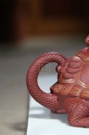 《金龜出?！芬伺d紫砂壺高級工藝美術師純手工底槽青創新壺茶壺紫砂茶具