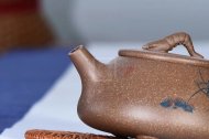 《蝦趣石瓢》宜興青段泥紫砂壺實力派名家全手工石瓢茶壺