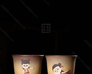 《哪吒對杯》  《哪吒對杯》