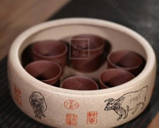 《五牛圖水洗》  《五牛圖水洗》