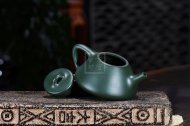 《石瓢》民國綠紫砂茶壺石瓢全手工實力派名家宜興原礦紫砂喝茶壺