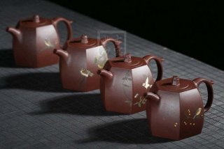 《福滿四季》宜興紫砂壺全手工茶壺底槽青名家  《福滿四季》宜興紫砂壺全手工茶壺底槽青名家