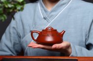 《子冶石瓢》宜興紫砂壺工藝美術師手工茶壺大紅袍石瓢