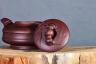 《時(shí)來(lái)運(yùn)轉(zhuǎn)》宜興純實(shí)力派名家全手工紫泥紫砂壺茶具