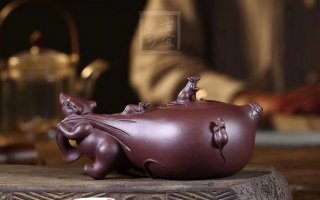 《五子登科》宜興紫砂壺工藝美術(shù)師手工刻繪茶壺茶具紫泥  《五子登科》宜興紫砂壺工藝美術(shù)師手工刻繪茶壺茶具紫泥