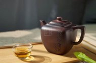 《松風(fēng)煮茗》宜興紫砂壺茶壺高級工藝美術(shù)師手工紫泥