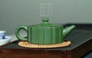 《龍把葵菱》宜興紫砂壺壺老師珍稀民國綠助理工藝美術師手工茶壺