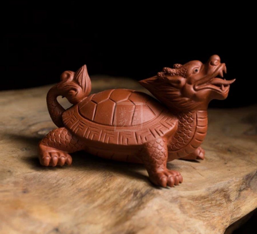 《小龍龜》宜興紫砂壺純手工泡茶壺朱泥茶具  《小龍龜》宜興紫砂壺純手工泡茶壺朱泥茶具